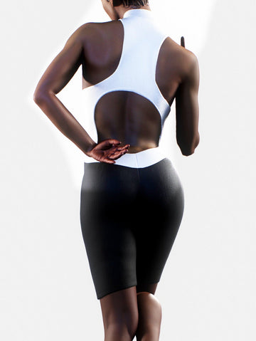 Black & White Short Bodysuit-unitard-bootysculpted